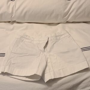 Express White Mid-Rise Shorts